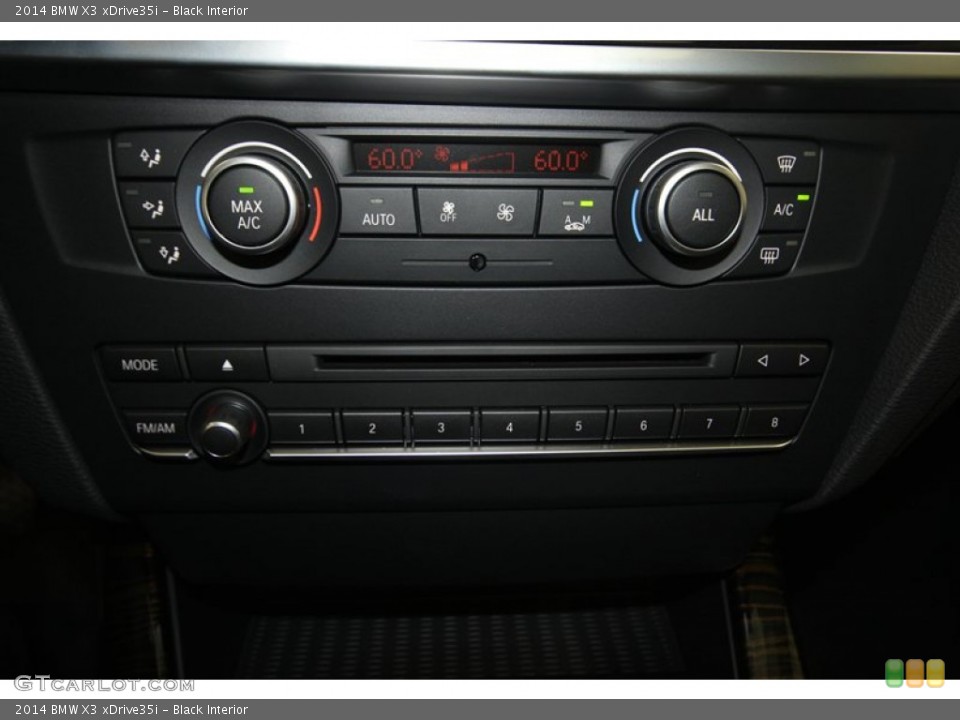 Black Interior Controls for the 2014 BMW X3 xDrive35i #82420117