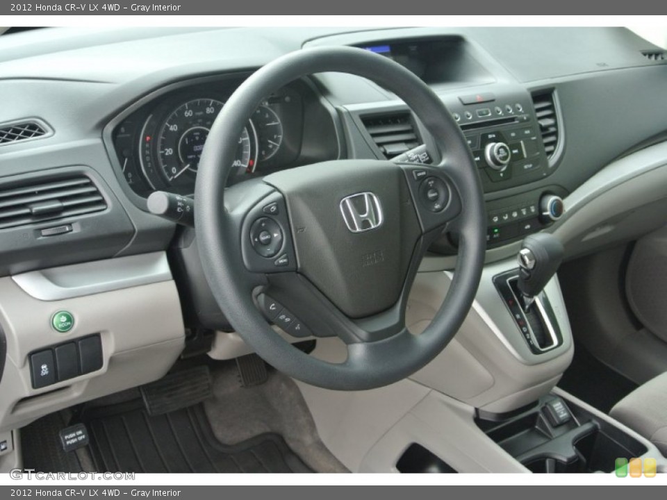 Gray Interior Dashboard for the 2012 Honda CR-V LX 4WD #82420131
