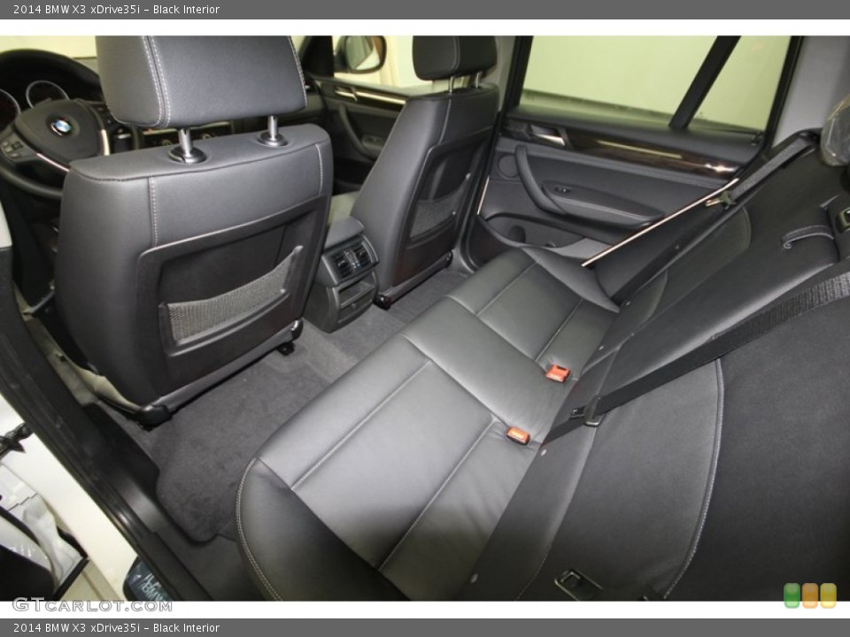 Black Interior Rear Seat for the 2014 BMW X3 xDrive35i #82420301