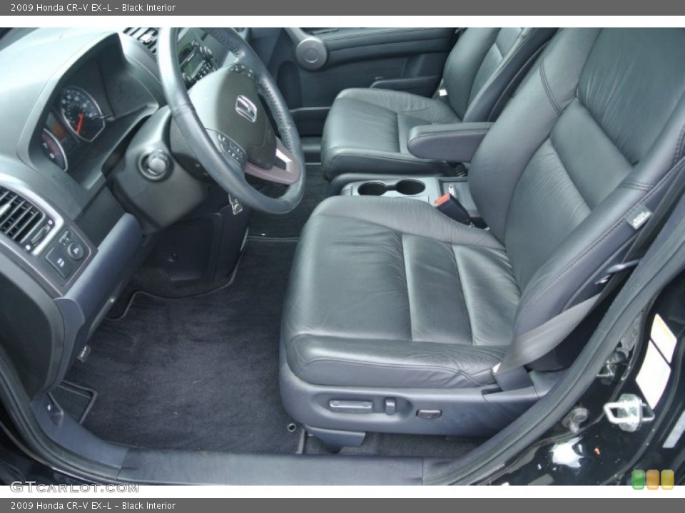 Black Interior Photo for the 2009 Honda CR-V EX-L #82420344