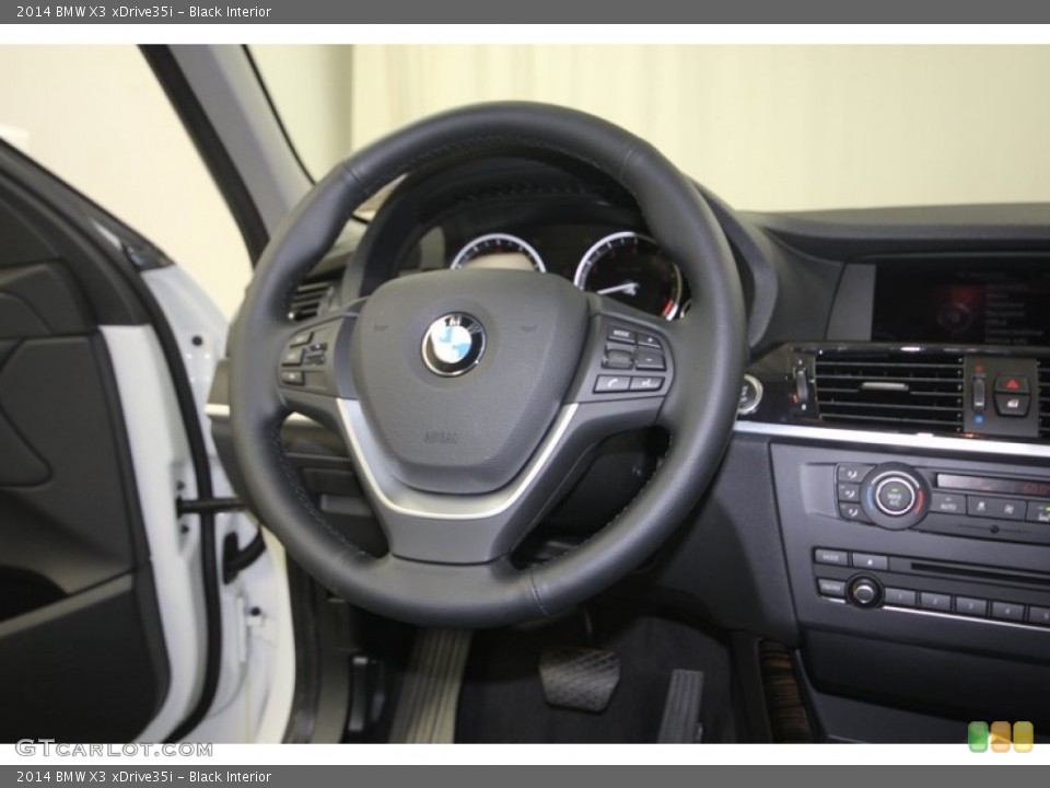 Black Interior Steering Wheel for the 2014 BMW X3 xDrive35i #82420365