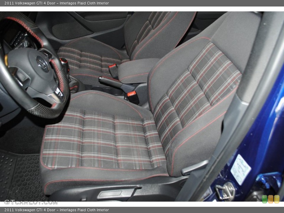 Interlagos Plaid Cloth Interior Front Seat for the 2011 Volkswagen GTI 4 Door #82421076