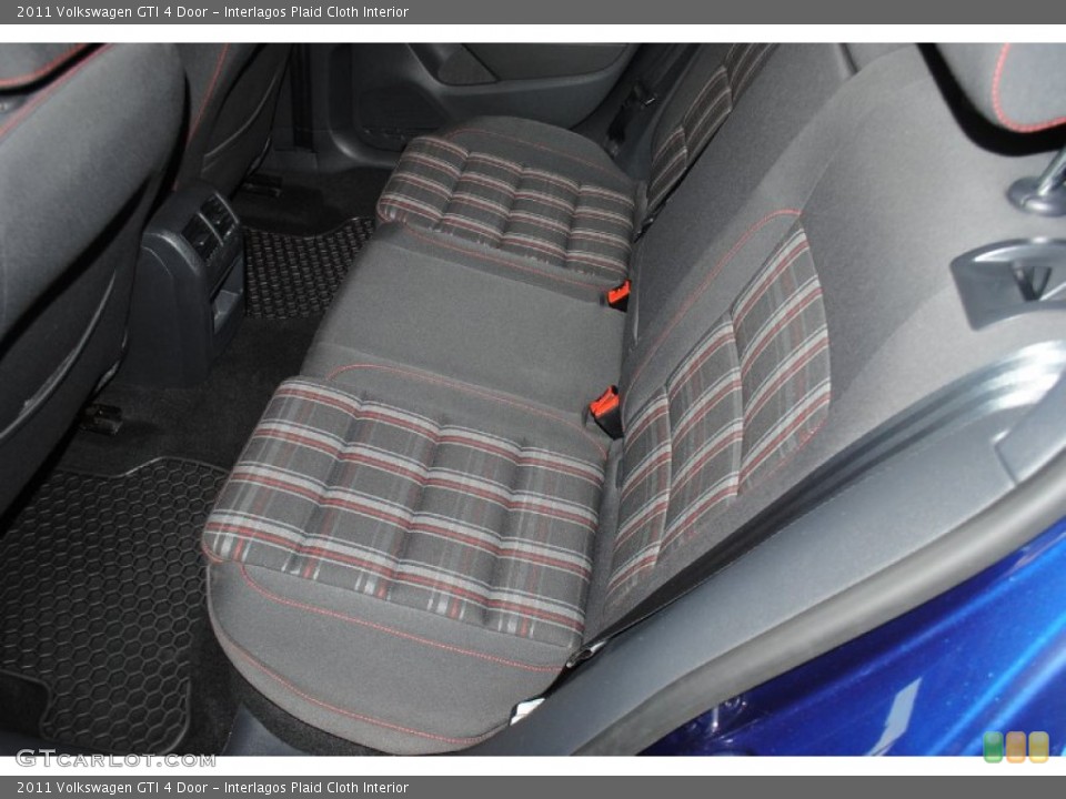 Interlagos Plaid Cloth Interior Rear Seat for the 2011 Volkswagen GTI 4 Door #82421423