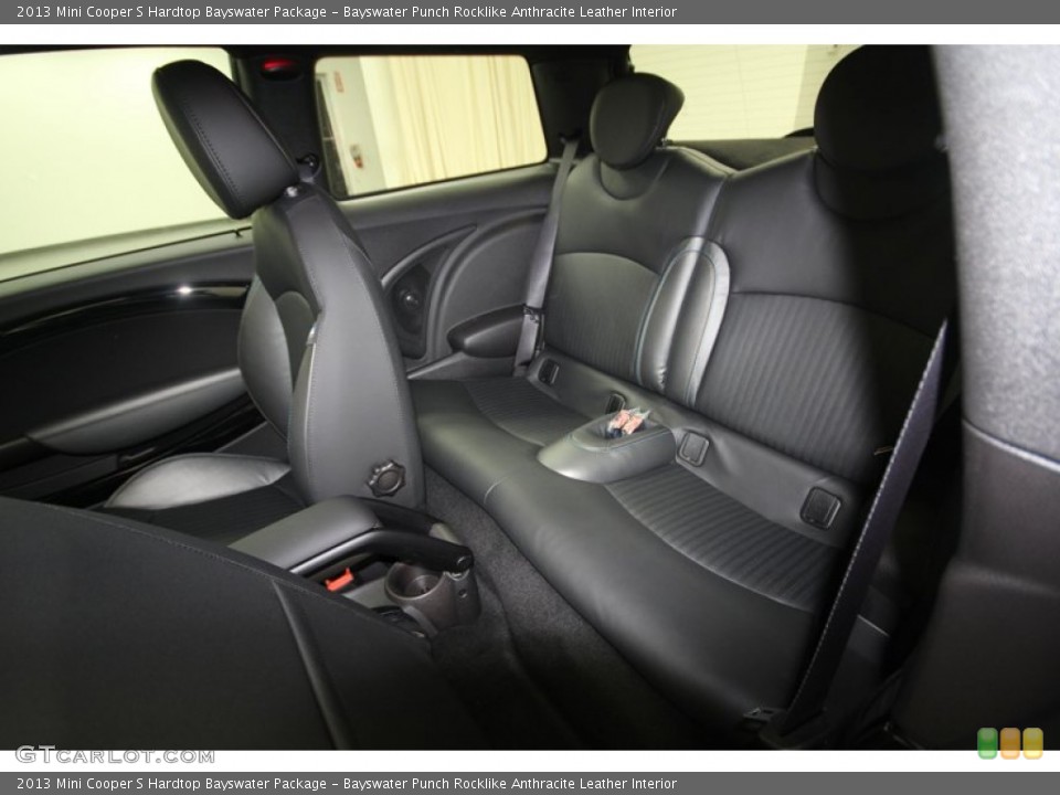 Bayswater Punch Rocklike Anthracite Leather Interior Rear Seat for the 2013 Mini Cooper S Hardtop Bayswater Package #82422514