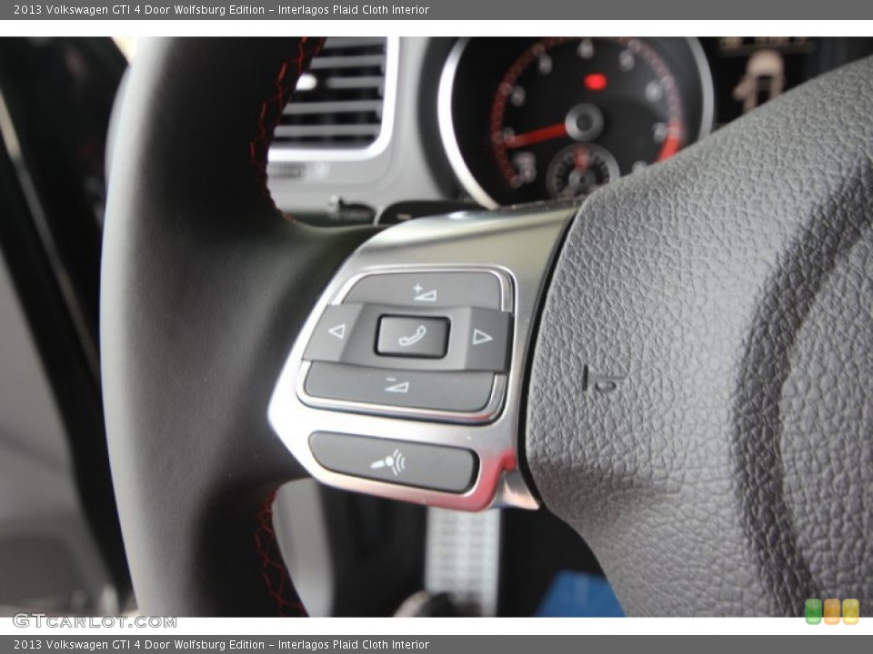 Interlagos Plaid Cloth Interior Controls for the 2013 Volkswagen GTI 4 Door Wolfsburg Edition #82423117