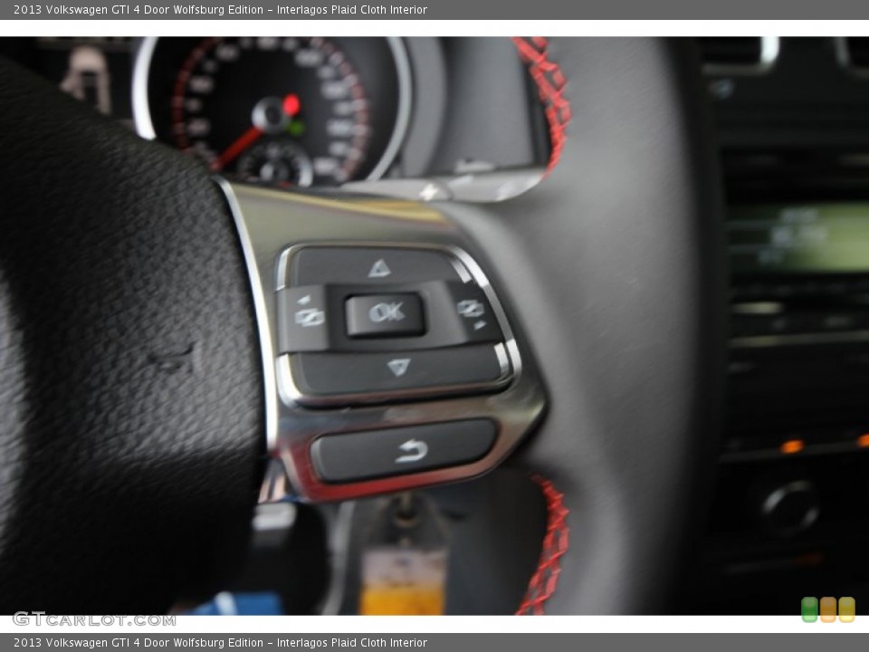 Interlagos Plaid Cloth Interior Controls for the 2013 Volkswagen GTI 4 Door Wolfsburg Edition #82423146
