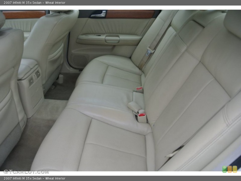 Wheat Interior Rear Seat for the 2007 Infiniti M 35x Sedan #82423452