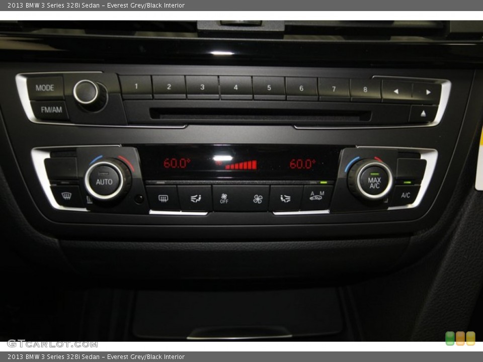 Everest Grey/Black Interior Controls for the 2013 BMW 3 Series 328i Sedan #82423879