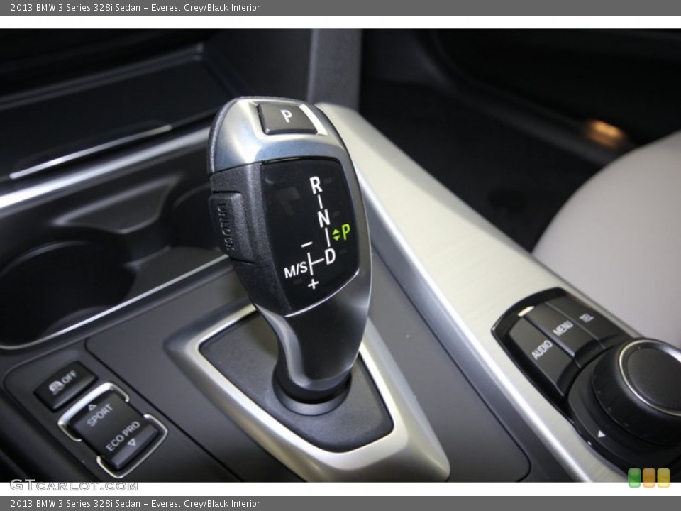 Everest Grey/Black Interior Transmission for the 2013 BMW 3 Series 328i Sedan #82423914