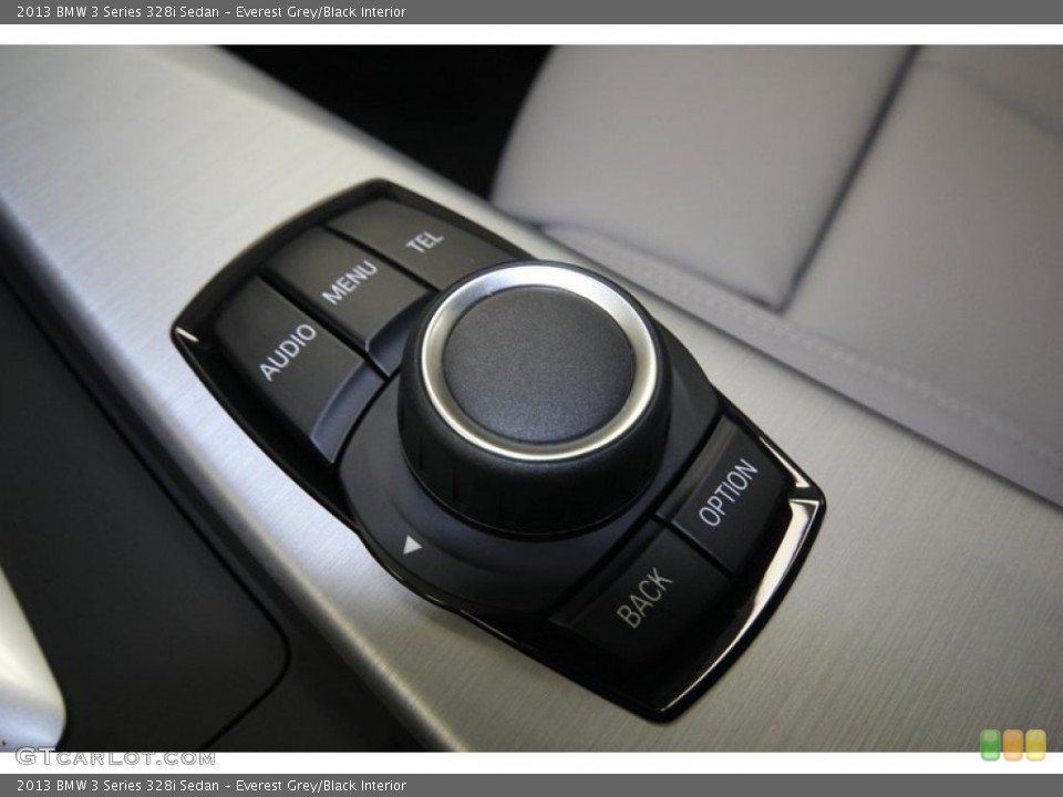 Everest Grey/Black Interior Controls for the 2013 BMW 3 Series 328i Sedan #82423934