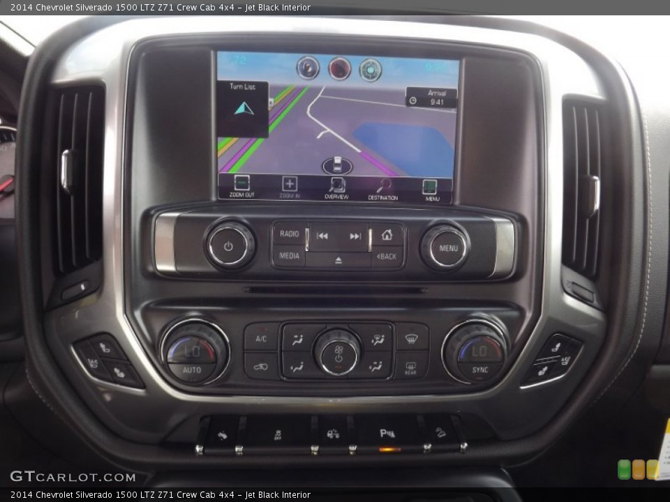 Jet Black Interior Controls for the 2014 Chevrolet Silverado 1500 LTZ Z71 Crew Cab 4x4 #82425682
