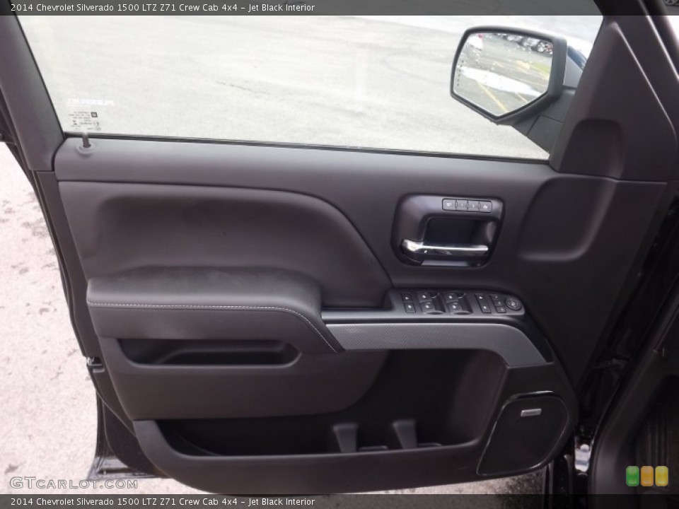 Jet Black Interior Door Panel for the 2014 Chevrolet Silverado 1500 LTZ Z71 Crew Cab 4x4 #82425748