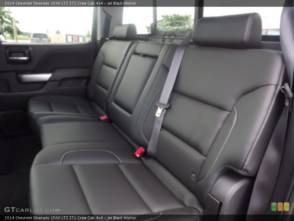 Jet Black Interior Rear Seat for the 2014 Chevrolet Silverado 1500 LTZ Z71 Crew Cab 4x4 #82425781