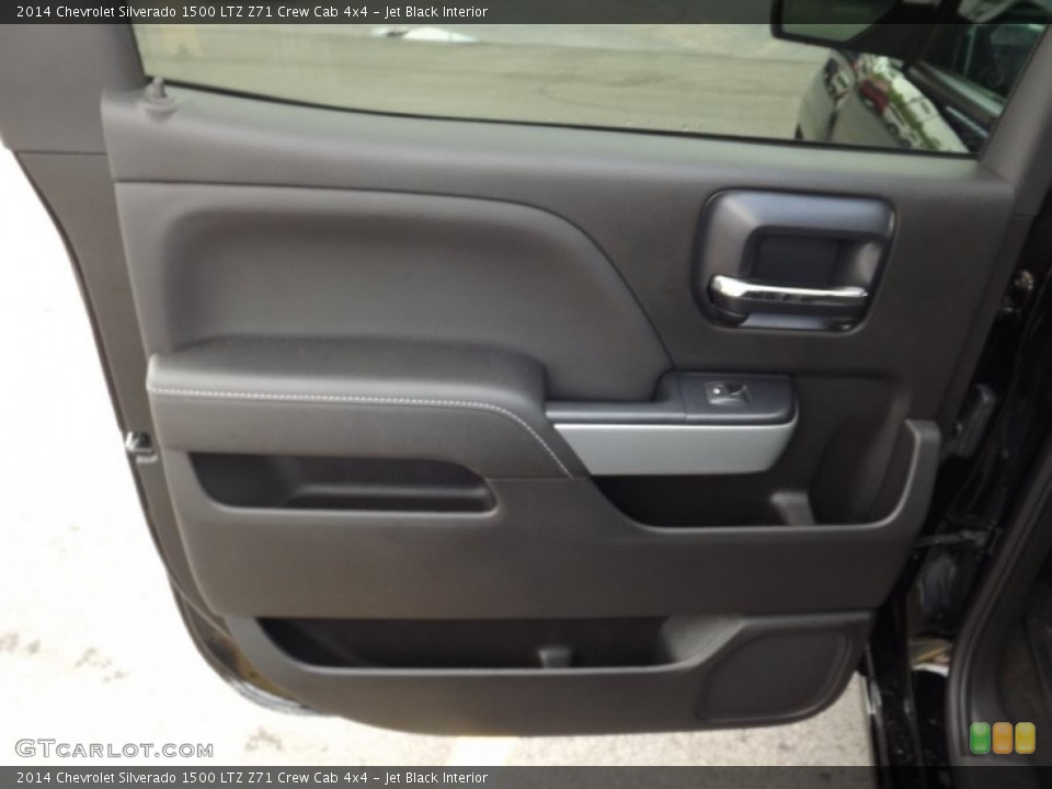 Jet Black Interior Door Panel for the 2014 Chevrolet Silverado 1500 LTZ Z71 Crew Cab 4x4 #82425798