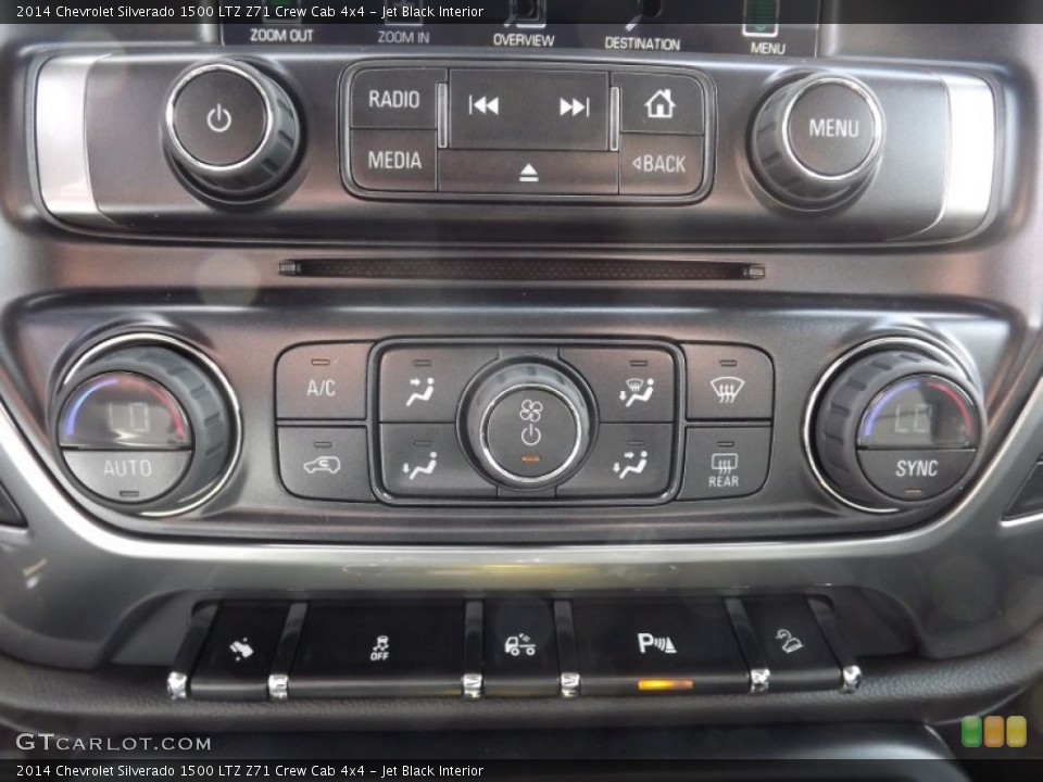 Jet Black Interior Controls for the 2014 Chevrolet Silverado 1500 LTZ Z71 Crew Cab 4x4 #82425867