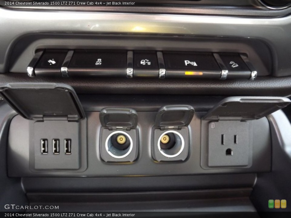 Jet Black Interior Controls for the 2014 Chevrolet Silverado 1500 LTZ Z71 Crew Cab 4x4 #82425891