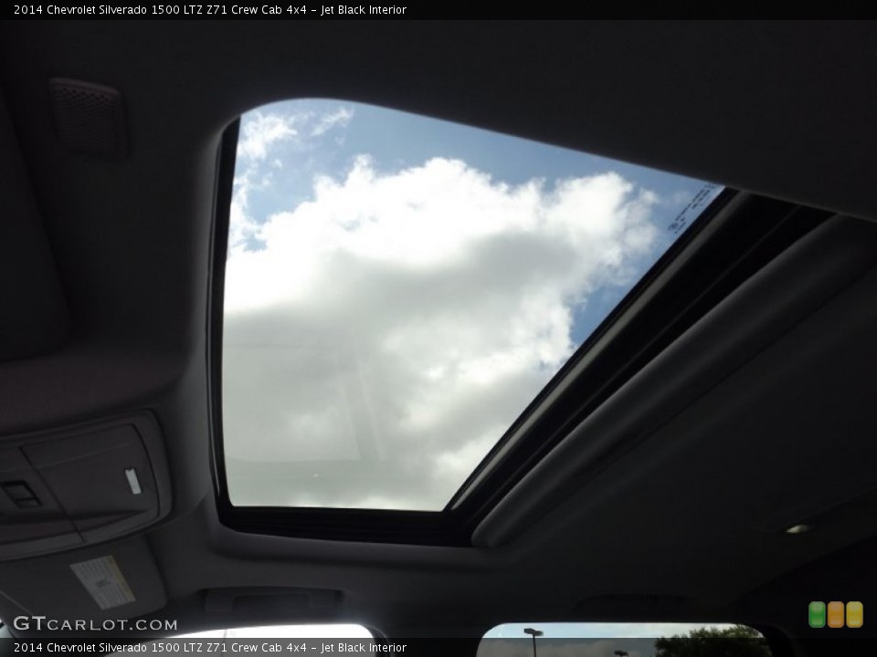 Jet Black Interior Sunroof for the 2014 Chevrolet Silverado 1500 LTZ Z71 Crew Cab 4x4 #82425981