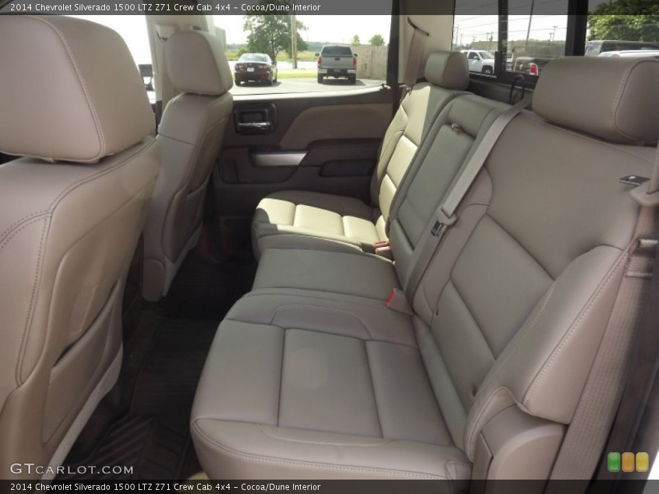 Cocoa/Dune Interior Rear Seat for the 2014 Chevrolet Silverado 1500 LTZ Z71 Crew Cab 4x4 #82426506