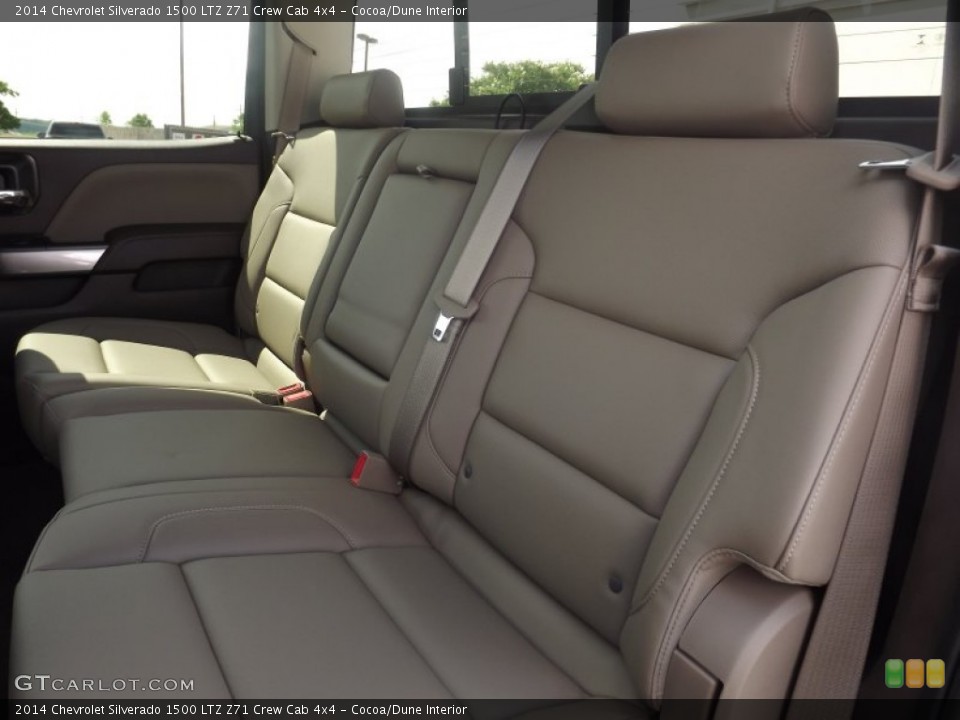 Cocoa/Dune Interior Rear Seat for the 2014 Chevrolet Silverado 1500 LTZ Z71 Crew Cab 4x4 #82426525