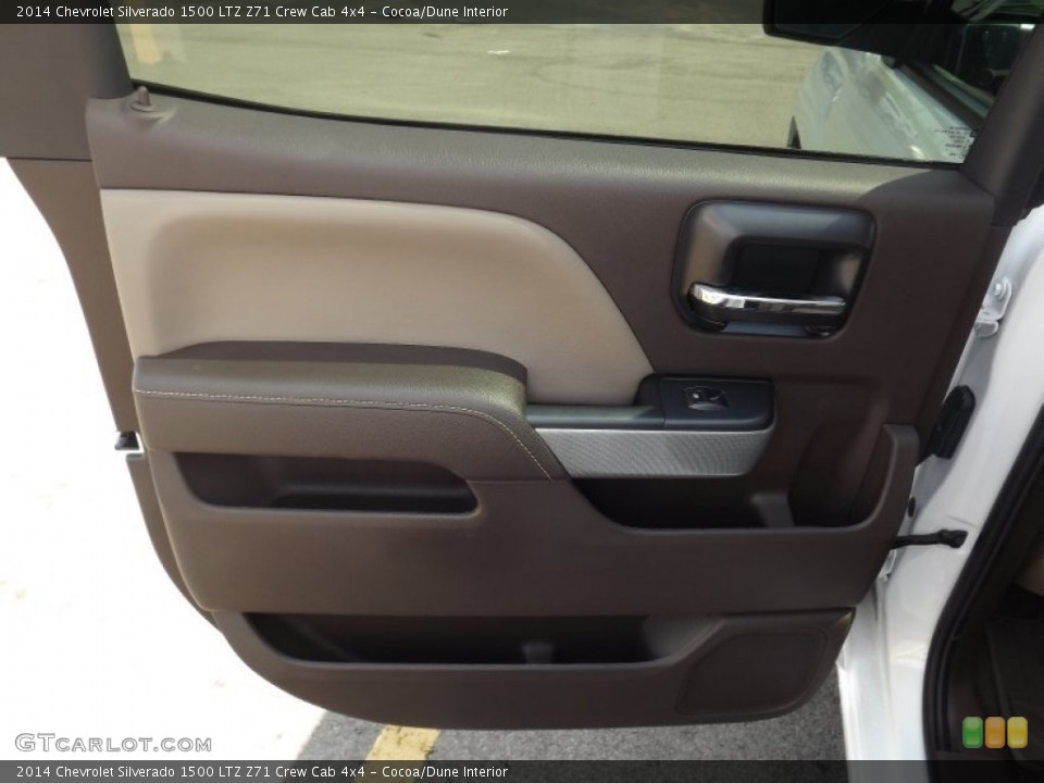 Cocoa/Dune Interior Door Panel for the 2014 Chevrolet Silverado 1500 LTZ Z71 Crew Cab 4x4 #82426542