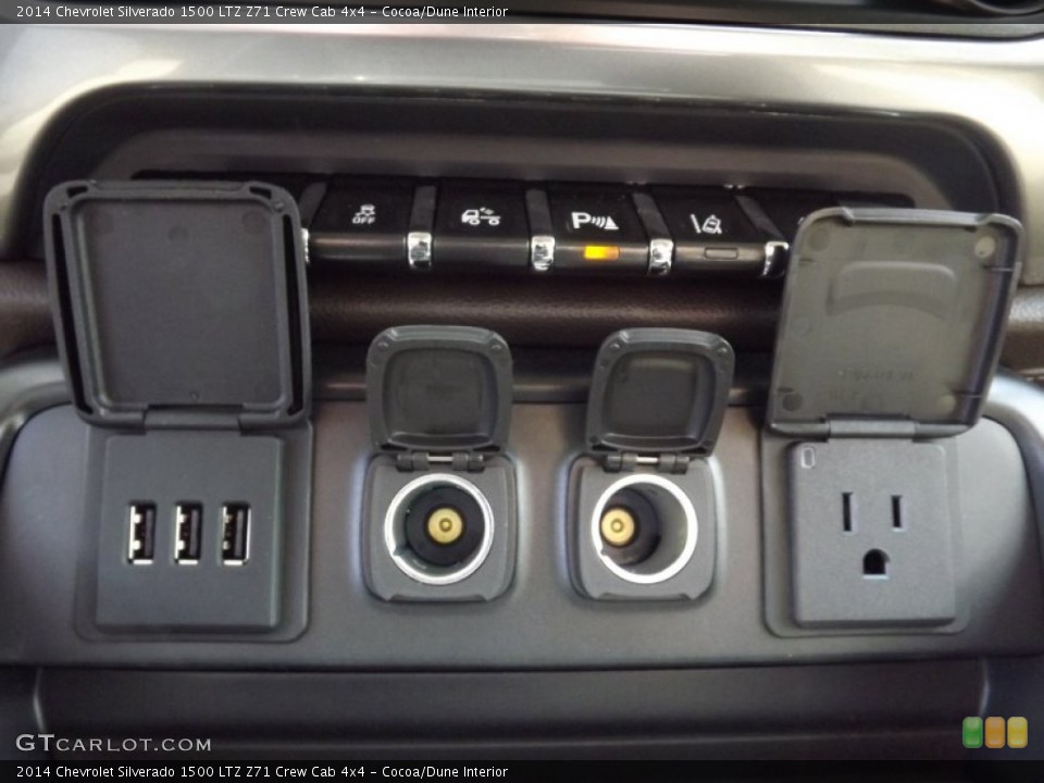 Cocoa/Dune Interior Controls for the 2014 Chevrolet Silverado 1500 LTZ Z71 Crew Cab 4x4 #82426654
