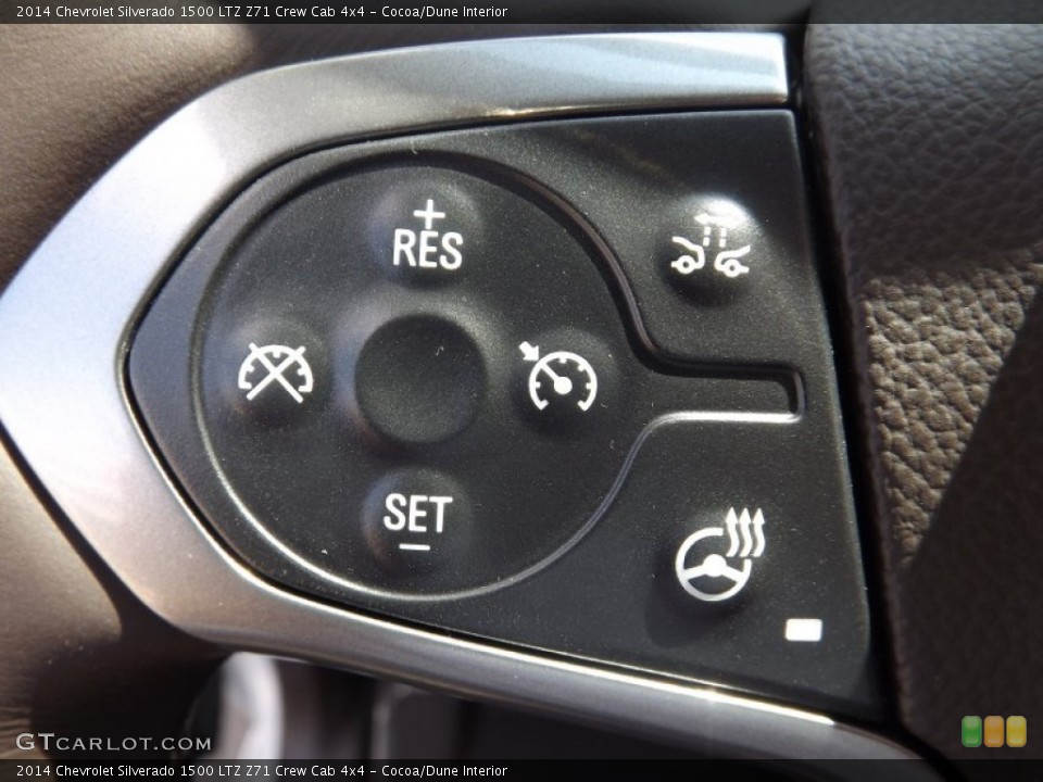 Cocoa/Dune Interior Controls for the 2014 Chevrolet Silverado 1500 LTZ Z71 Crew Cab 4x4 #82426680