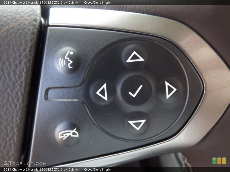 Cocoa/Dune Interior Controls for the 2014 Chevrolet Silverado 1500 LTZ Z71 Crew Cab 4x4 #82426704