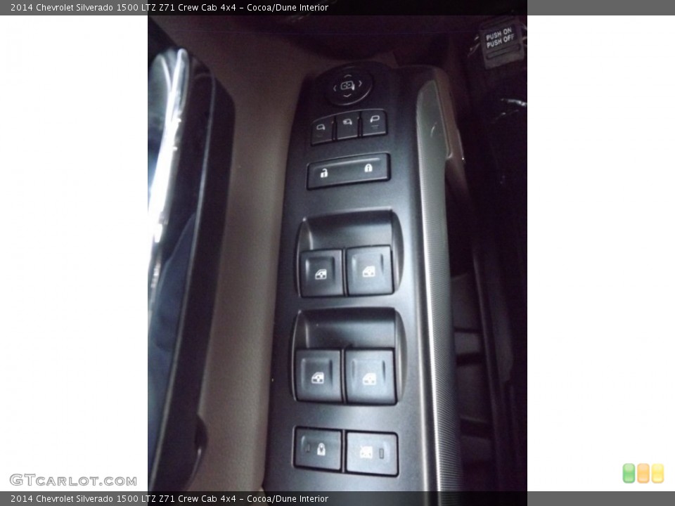 Cocoa/Dune Interior Controls for the 2014 Chevrolet Silverado 1500 LTZ Z71 Crew Cab 4x4 #82426779