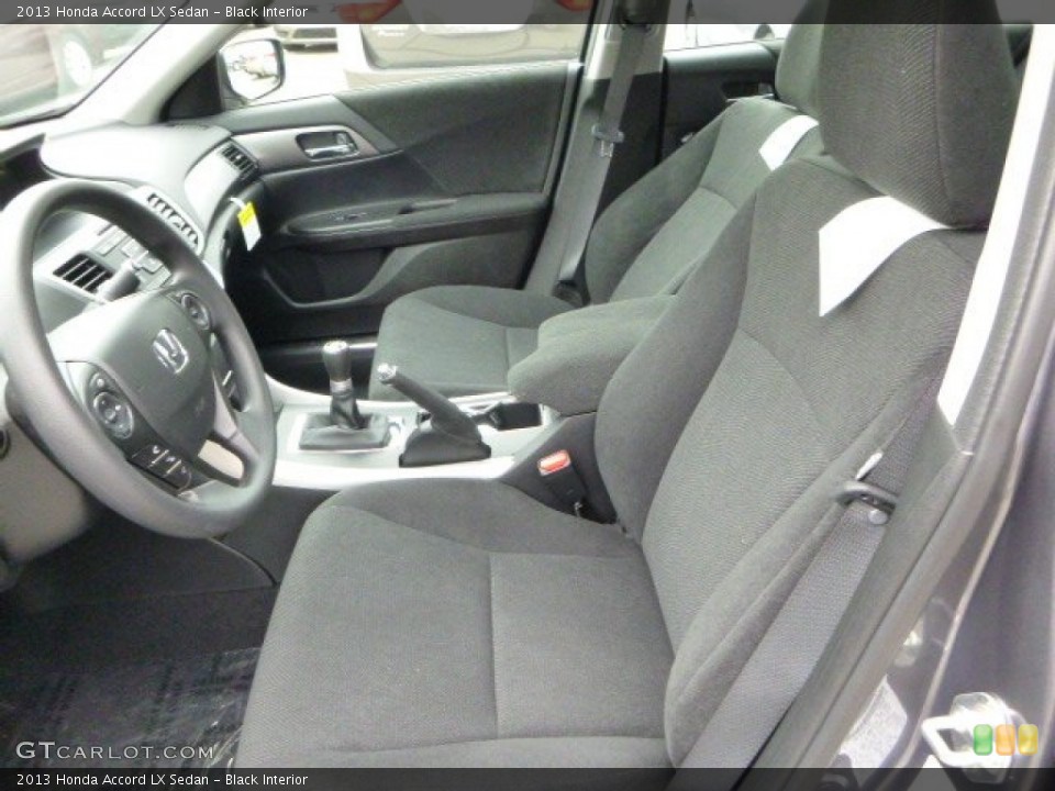 Black Interior Front Seat for the 2013 Honda Accord LX Sedan #82427198