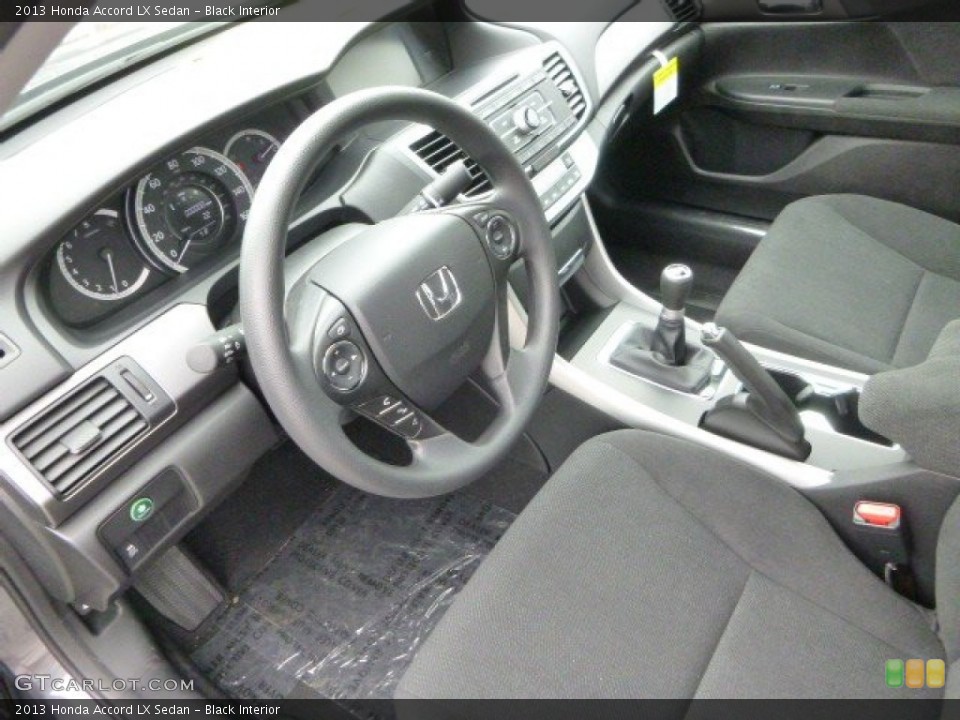 Black Interior Prime Interior for the 2013 Honda Accord LX Sedan #82427292