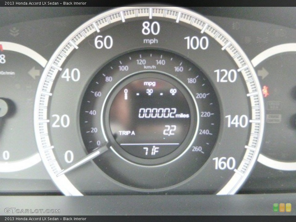Black Interior Gauges for the 2013 Honda Accord LX Sedan #82427379