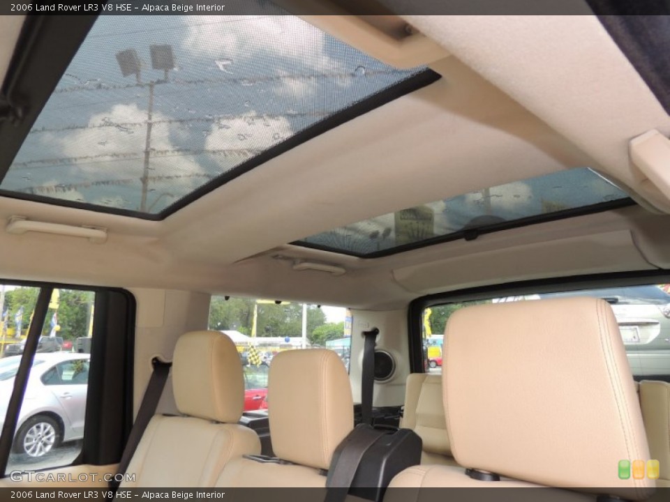 Alpaca Beige Interior Sunroof for the 2006 Land Rover LR3 V8 HSE #82429132