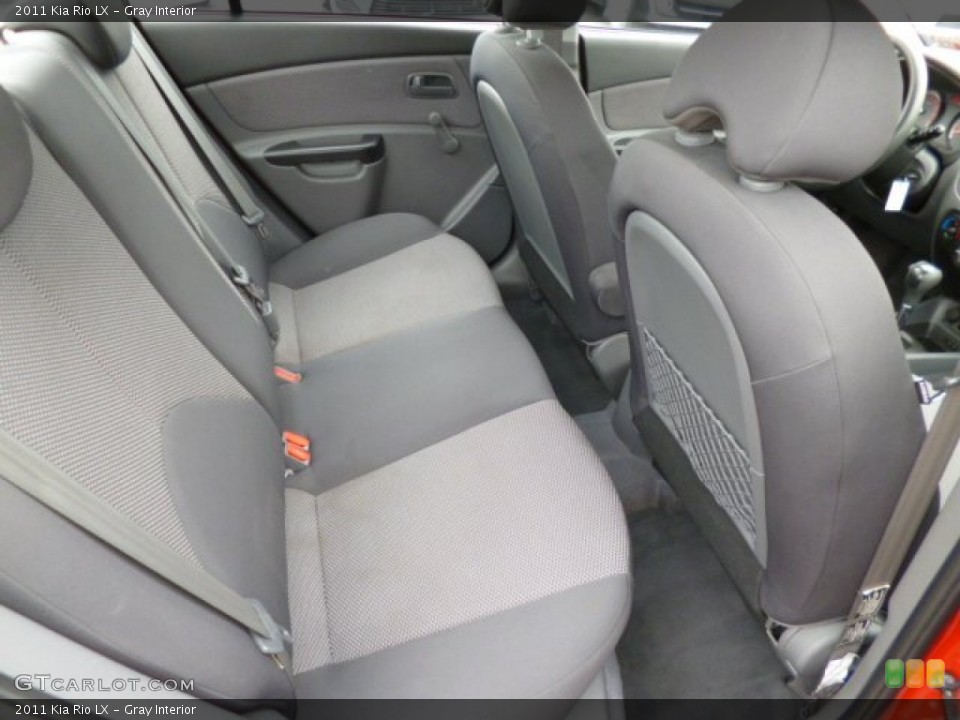 Gray Interior Rear Seat for the 2011 Kia Rio LX #82429472