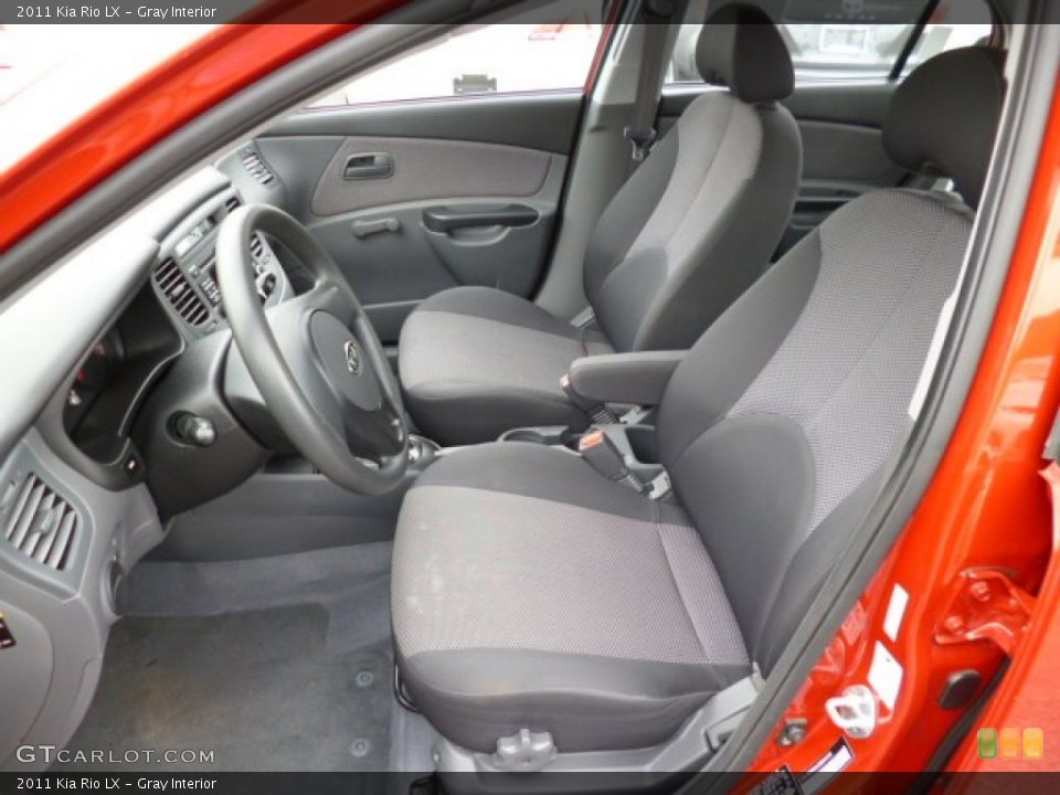 Gray Interior Front Seat for the 2011 Kia Rio LX #82429489