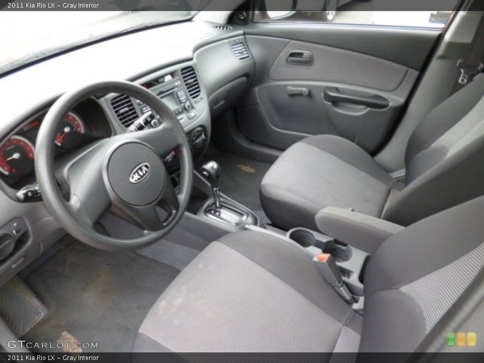 Gray Interior Prime Interior for the 2011 Kia Rio LX #82429509