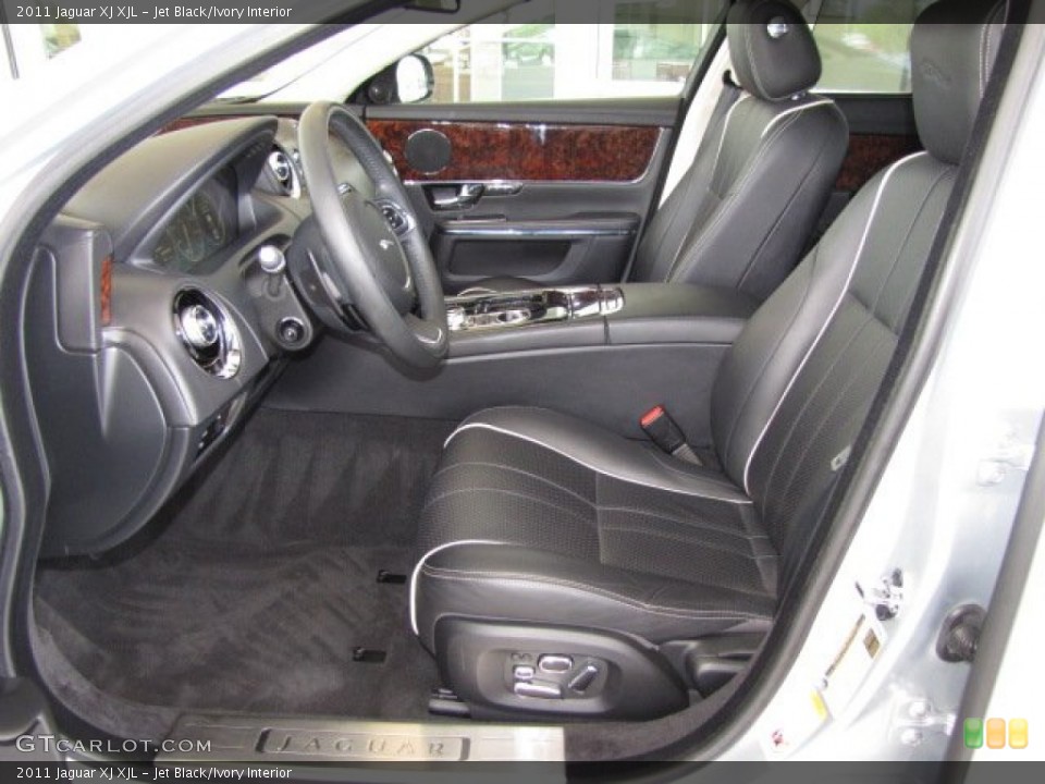 Jet Black/Ivory Interior Photo for the 2011 Jaguar XJ XJL #82430261