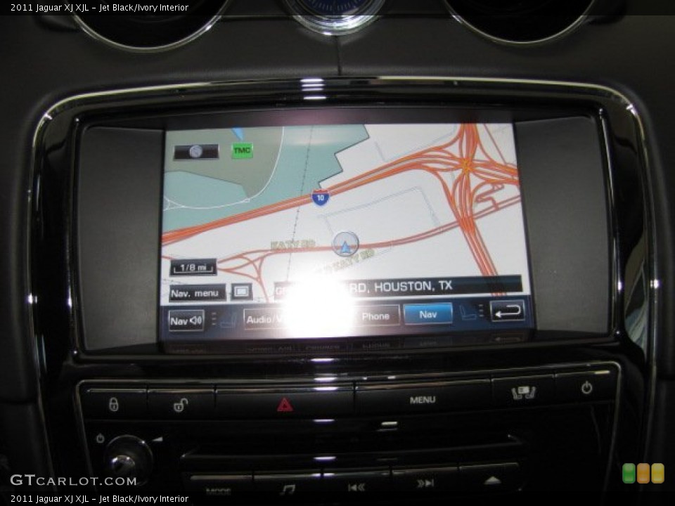 Jet Black/Ivory Interior Navigation for the 2011 Jaguar XJ XJL #82430635