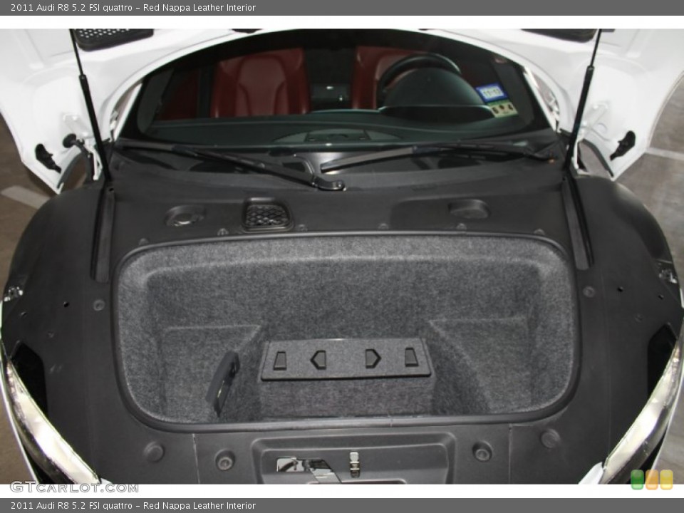 Red Nappa Leather Interior Trunk for the 2011 Audi R8 5.2 FSI quattro #82430697