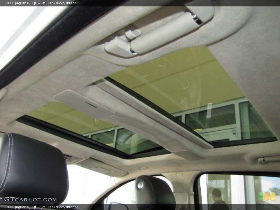 Jet Black/Ivory Interior Sunroof for the 2011 Jaguar XJ XJL #82431107