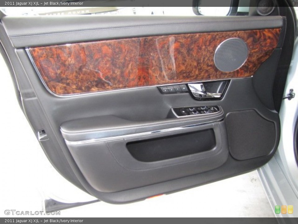 Jet Black/Ivory Interior Door Panel for the 2011 Jaguar XJ XJL #82431363