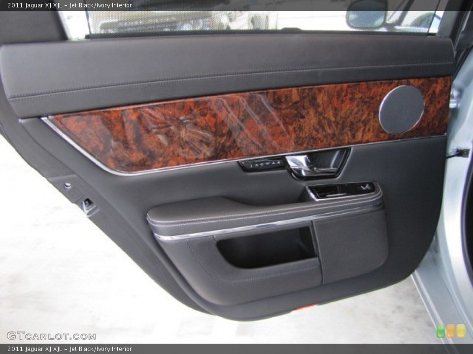 Jet Black/Ivory Interior Door Panel for the 2011 Jaguar XJ XJL #82431429