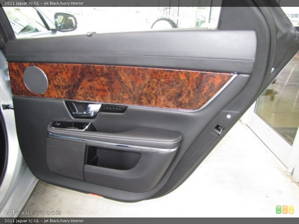 Jet Black/Ivory Interior Door Panel for the 2011 Jaguar XJ XJL #82431476