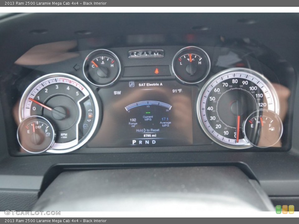 Black Interior Gauges for the 2013 Ram 2500 Laramie Mega Cab 4x4 #82433108
