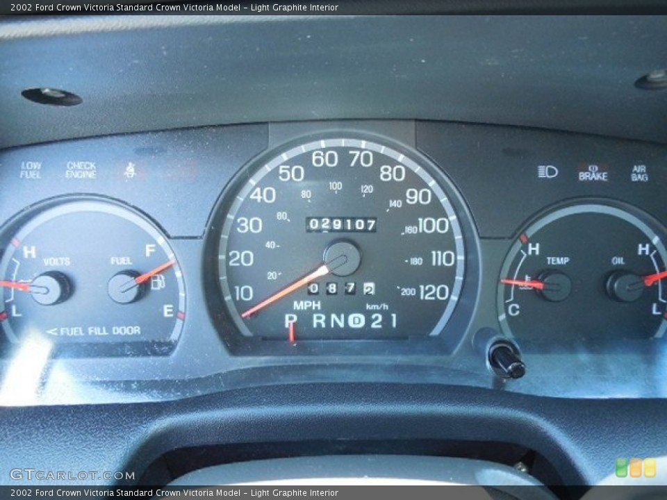 Light Graphite Interior Gauges for the 2002 Ford Crown Victoria  #82433928