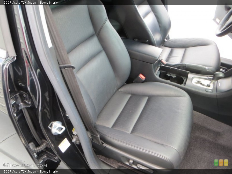 Ebony Interior Front Seat for the 2007 Acura TSX Sedan #82433934