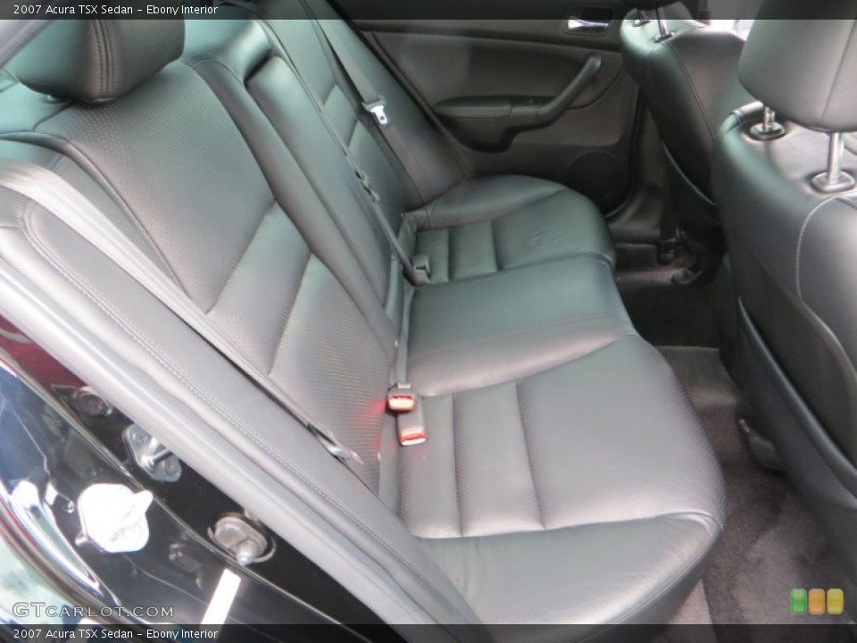 Ebony Interior Rear Seat for the 2007 Acura TSX Sedan #82433979