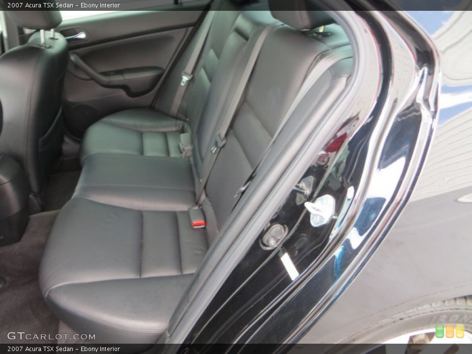 Ebony Interior Rear Seat for the 2007 Acura TSX Sedan #82434035