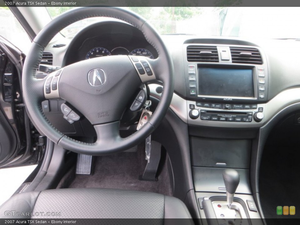 Ebony Interior Dashboard for the 2007 Acura TSX Sedan #82434141