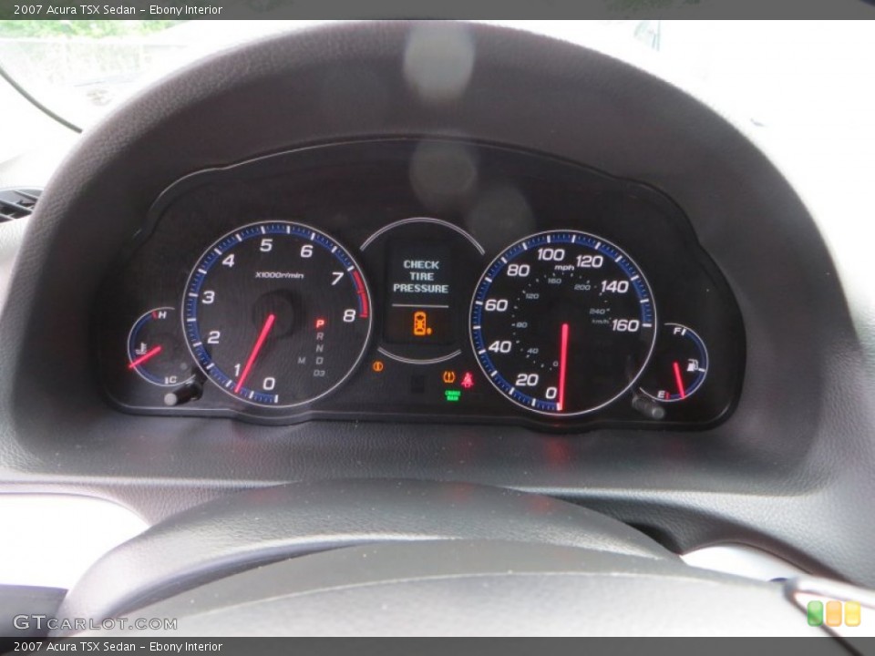 Ebony Interior Gauges for the 2007 Acura TSX Sedan #82434250