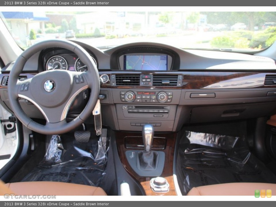 Saddle Brown Interior Dashboard for the 2013 BMW 3 Series 328i xDrive Coupe #82435182